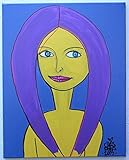 Chris Riggs art gallery original portrait 20 x 16 woman contemporary nyc