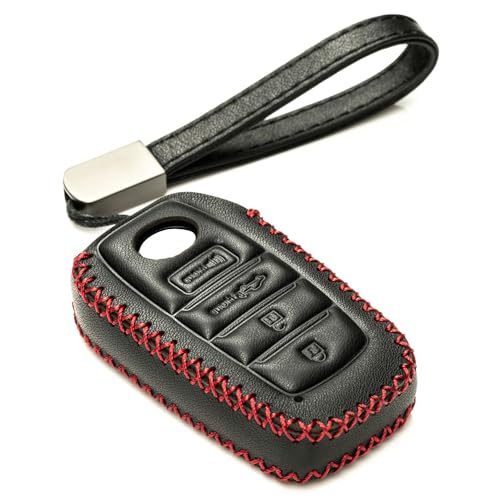 Vitodeco Genuine Leather Smart Key Fob Case Compatible with Toyota