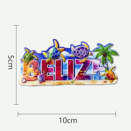 Imán Decorativo de Resina 3D Tortuga Marina 10cm x 5cm miniatura 3