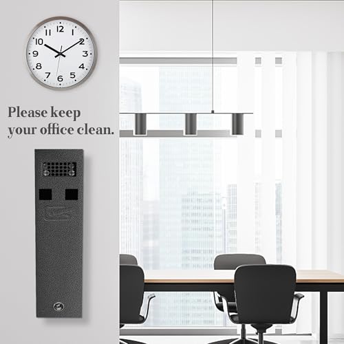 Numeroustar Easy To Clean Cigarette Butt Receptacle For Outside, Outdoor Cigarette Butt Disposal, Commercial Smoking Receptacles To Avoid Discarding Cigarette Butts-Black thumb #5