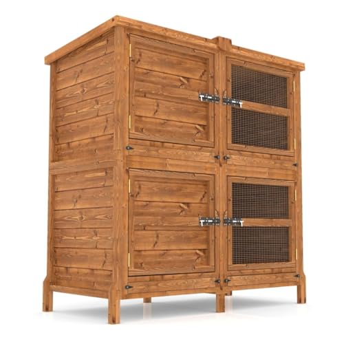 The Hutch Company 4ft Chartwell 2 Tier Rabbit Hutch | Perfect for keeping Rabbits and Guinea Pigs separate