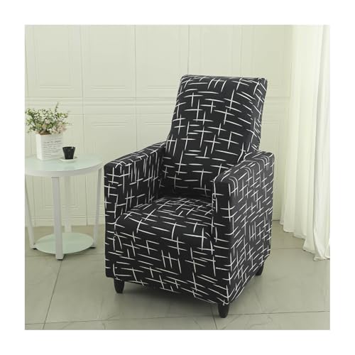 Mswborml Square Club Chair Covers Slipcovers 1 Pieces with Back Cover, Non-Slip Tub Chair Covers Slipcovers with Elastic Bottom, Soft Barrel Chair Covers Slipcovers Armchair Cover Slipcovers,F