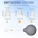 Ear Pressure Relief Suction Device,Airplane Ear Pressure Relief Inner Ear Equalization Tool for,Migraine Ear Pressure Relief Products,Reduces Tension with 3 Sizes Earplugs（Grey）