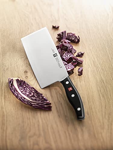 Zwilling  J.A. Henckels Twin Signature Chinese Chef Knife, Chinese Cleaver Knife, Vegtable Cleaver, 7-Inch, Stainless Steel, Black