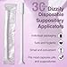 Dizzily 30 Pack Disposable Vaginal Suppository Applicators for Women, Individually Wrapped, Hygienic - Fits Most Suppositories, Pills, Tablet, Size 00 Cap-sules and Feminine Care Applicator