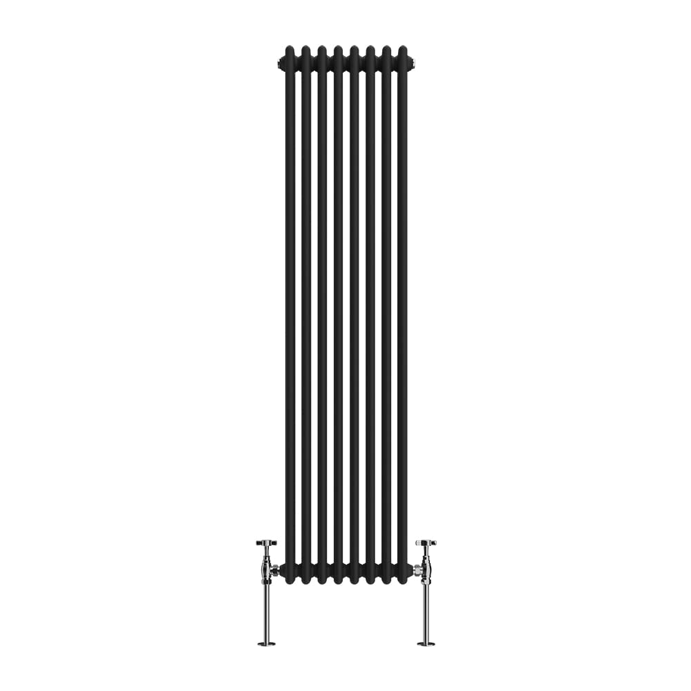 BlΓΌmme Traditional Radiator 2 Column Central Heating Bathroom Radiator Cast Iron Style Black 1500 x 380mm