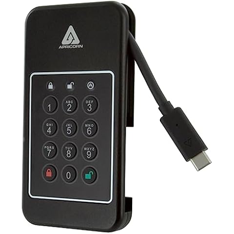 Apricorn 2TB Aegis NVX – Ultra High Speed NVMe 10Gbps USB Type C Hardware-Encrypted Drive (ANVX-2TB) Cover