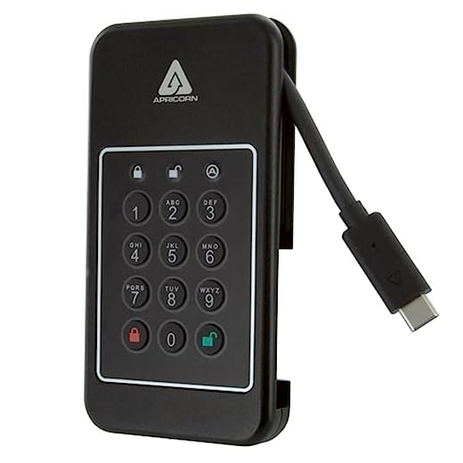 Apricorn 2TB Aegis NVX – Ultra High Speed NVMe 10Gbps USB Type C Hardware-Encrypted Drive (ANVX-2TB)
