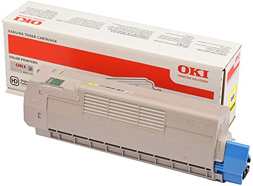 Toner jaune OKI 46507505 haute capacité pour C612 aux couleurs vives