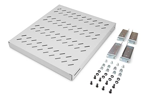 Tablette 19 pouces DIGITUS à profondeur variable pour rack 1U de serveur gris