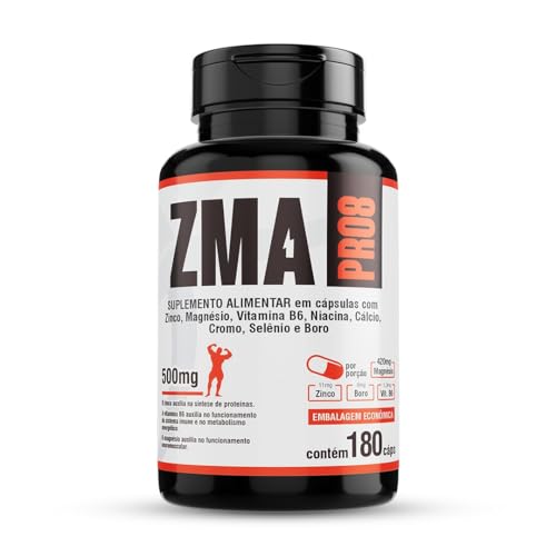 Floral Ervas do Brasil, Zma Pro8 180 cáps Magnésio Zinco Boro Cromo Selênio Cálcio