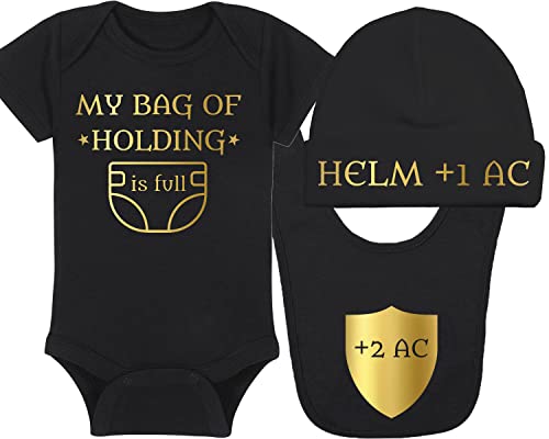 My Bag Of Holding Is Full - Gaming Baby Onesie - Hat - Blanket - Bib Package Combinations