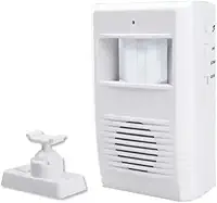 Sensor de Presença com Anunciador Sonoro Ding Dong Detector de Movimento para Áreas Internas Instalação Simples Design Compacto