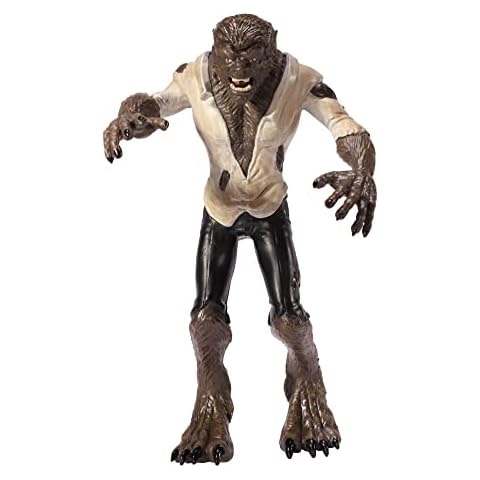The Noble Collection Universal Monsters Mini Bendyfigs Wolf-Man - 5.5in (14cm) Noble Toys Miniature Bendable Figure Posable Doll Figures Cover
