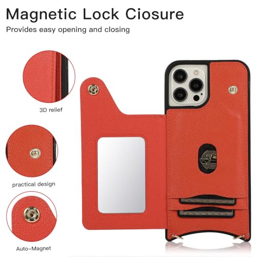 Sac porte-carte de crédit iPhone 12 en finition marron premium