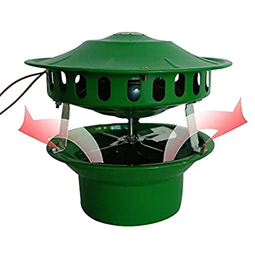 Nota! ! Per il diametro della canna fumaria 13,5-20 cm. La tensione di ingresso è 220 V, (tensione 110 V-120 V, saremo dotati di un convertitore di tensione). Il ventilatore a tiraggio indotto dal camino viene utilizzato lasciando due estremità del filo per il collegamento alla fonte di alimentazione.