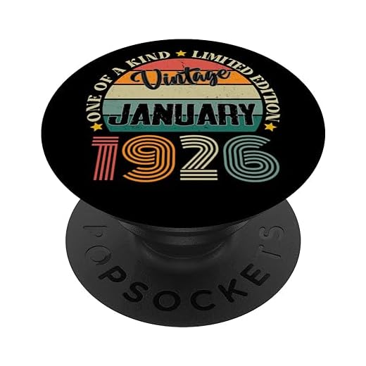 98 Años Vintage Enero 1926 98 Cumpleaños Retro PopSockets PopGrip Intercambiable
