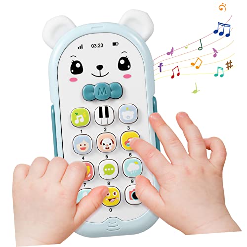 CORHAD 子供の携帯電話のおもちゃ 音楽と光の電話おもちゃ 新生児のおもちゃ 学習 1年間使えるベビーフォンのおもちゃ 赤ちゃん 初めてのスマホおもちゃ 幼児用電話のおもちゃ Abs