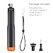 GEPULY 9''-27''Waterproof Selfie Stick Floating Hand Grip for GoPro Hero 13 12 11 10 9 8 7 6 5 4 3 Fusion, Max, Most Action Cameras Used as Floating Tripod, Hand Grip, Selfie Stick,Tripod Stand