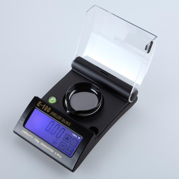 Balanza electrónica de joyería de alta precisión, balanza de 0,001 gramos for pesar piedras preciosas