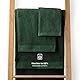 Blumtal Premium Frottier Waschlappen Set 10 teilig 100% Baumwolle - Oeko-TEX zertifizierte Waschlappen 10x (15x20 cm) - Ultra saugstarkes Frottier Seiftücher Set waschbar °60 - Seiflappen Dunkelgrün