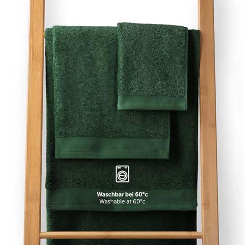 Blumtal Premium Frottier Handtücher Set 2 teilig 100% Baumwolle - Oeko-TEX zertifiziertes Badetuch 2X (70x140 cm) - Ultra saugstarkes… – Ansicht 4