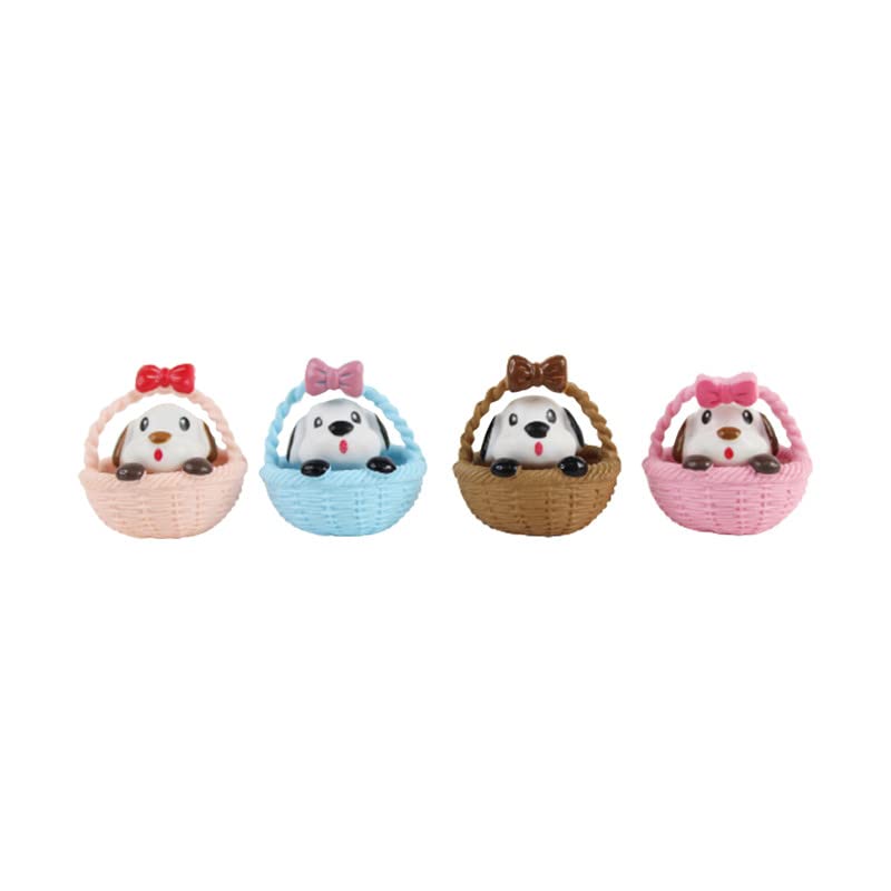 Wonderland (Set of 4 Miniature Pup in Basket |Garden Miniatures| Garden Tray Garden Figurine (B0C3XV4T21) Amazon Price History, Amazon Price Tracker