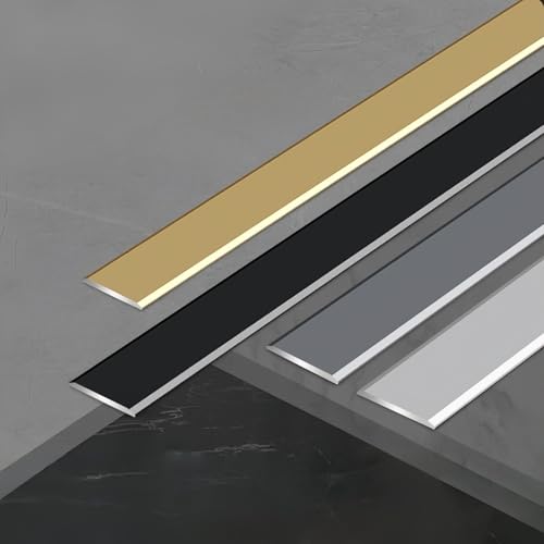 Coayuou Bodenleiste 90cm* 3 Stück Profilleiste Alu Türschiene Rostfrei, Langlebig Laminat Bodenleisten Unauffällige Lösung Für Saubere Übergänge Zwischen Bodenbelägen(Rot,35mm)