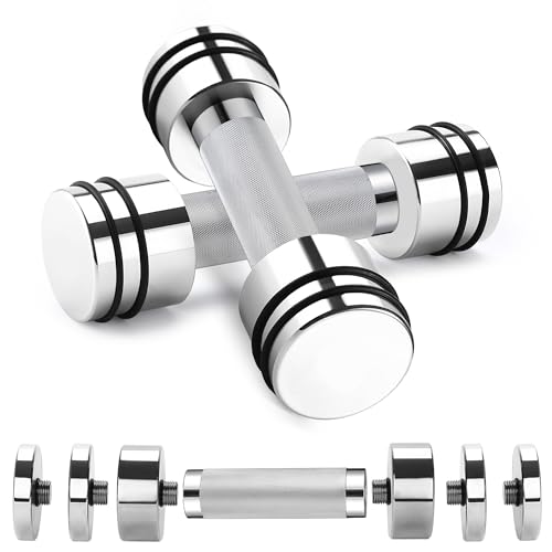 Feecco Adjustable Dumbbells - 5 kg x 2 Dumbbells in Set of 2 for Home Gym