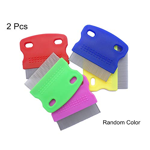 2 Pcs Cat Combs Dogs Grooming Combs Tear Stain Remover, Effectively Removes Crust, Loose Hair, Eye Stain On Pet(Random Color) #TOP6