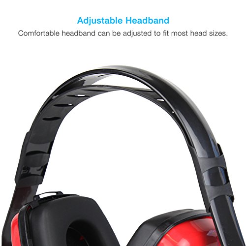 Image of Cyber Acoustics Professional Safety Lightweight Ear Muffs for Hearing Protection and Noise Reduction