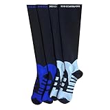 KKUP2U Compression Socks Knee High & Calf High Graduated Gradient Recovery Performance for Athletic, Nurses, Running, Flight Travel, Edema, Diabetic, Varicose Veins