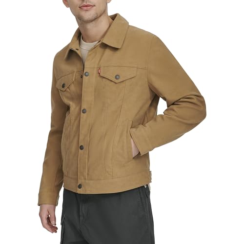 Image of Levi's Men's Faux Leather Classic Trucker Jacket