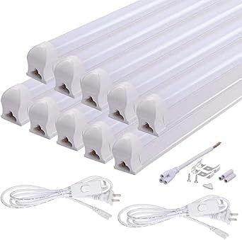 Amazon 器具一体式 Led蛍光灯 直管 40w型 2300lm 昼光色 1cm 100v 0v対応 低ノイズ 耐高温 低放熱 取付簡単 リフォーム 天井照明 ガレージ 倉庫 Pl保険加入済 40w形 10本 まごころ E ショップ 直管蛍光灯 通販