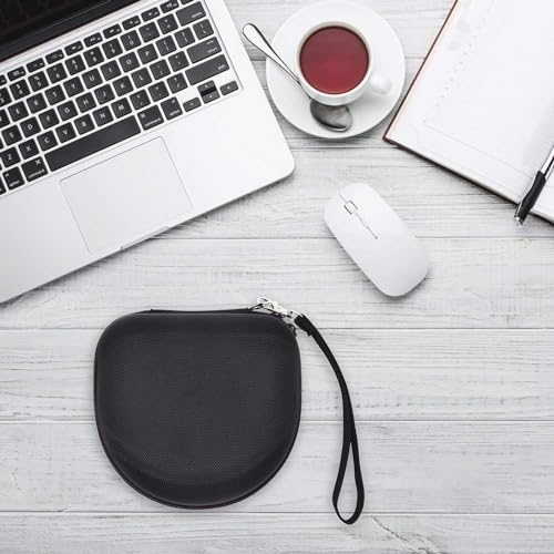 Image of VERTUS Wired Mouse Storage Case, Portable Gadget Organiser Case | Storage Organizer Bag for Adapters, Power Bank, USB Flash Drive, Cable, Charger, Wireless Mouse, Headphones, Portable SSD (Black)