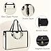 Missnine Laptop Bag for Women 15.6 Inch Laptop Tote Bag Briefcase Handbag 3-Layer Compartments Beige Work Purse for Office, Travel
