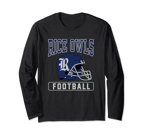 Rice University Owls Football Helmet Long Sleeve T-Shirt