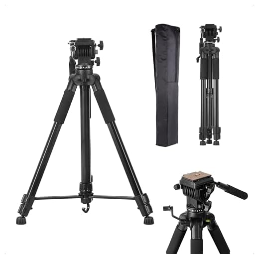 Tripé de Câmera com Cabeça Hidráulica 170cm TPC-688 Sou Foto