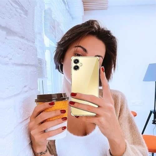 Image of Lustree Back Cover Transparent Case Compatible with Samsung Galaxy A06 5G | Clear + TPU Case with 4 Corner Air Cushion Protection & Camera Protection | Slim& Stylus Cover