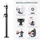 Wandmontage Boom Arm, Foccalli verstellbare Decken Wandhalterung mit 360° Flexible Drehung und 3/8 1/4 Gewinde für Fotografie Fotostudio Licht, Softbox, Kamera, Regenschirm und Reflektor (2-Pack)