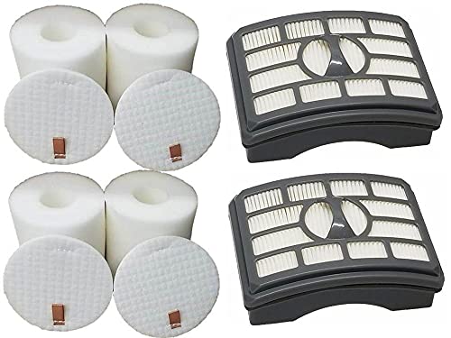 Casa Vacuums 4+2 Pack for Shark Rotator Professional Lift-Away NV500 NV501 NV502 NV503 NV505 NV510 NV520 NV550 NV552 NV642 UV560 2 Replacement HEPA & 4 Foam Felt Filter Kits, Compare to XHF500 XFF500
