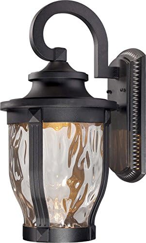 Minka Lavery Outdoor Wall Light 8763-66-L Merrimack Cast Aluminum Exterior LED Wall Lantern, Black