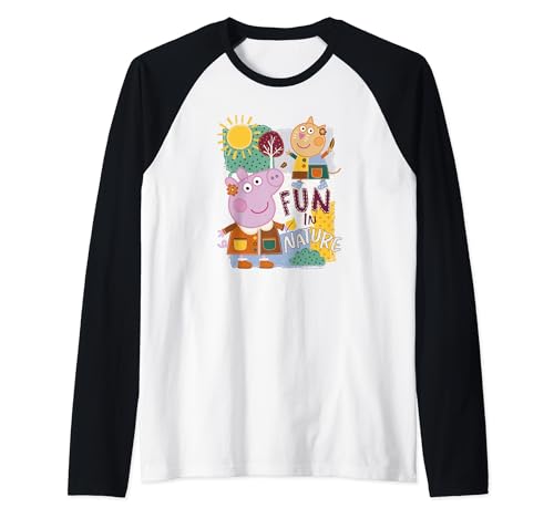 T-shirt raglan Peppa Pig confortable anti-frottement pour enfant