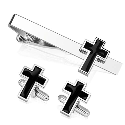 Image of Tie Clips for Men, Tie Clip, Tie Bar, Tie Bars for Men, Silver Tie Tack Pins Unique, Mens Lapel Pins for Suits Shirts, Neck Tie Clasps for Women Boys Dad Father, Jewelry Accessories Gifts for Holiday