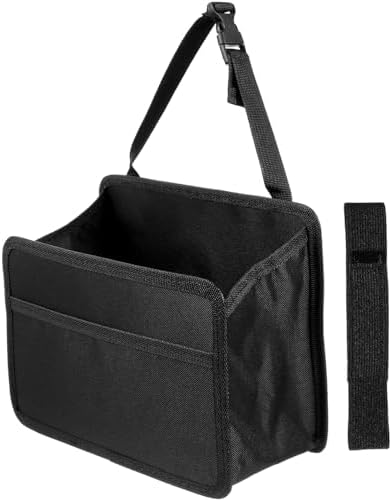Car Back Seat Organizer – Hanging Storage Bag With Fasteners, Large Capacity | Felt Material, Multi-Pocket Design