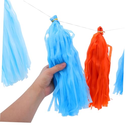 Guirnalda de papel con borlas decorativas para adornar paredes en baby shower y aniversarios 5