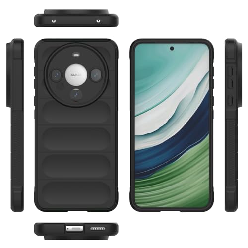 Elubugod Compatible with Huawei Mate 60 Case Cover,TPU Mobile Phone Soft Compatible with Huawei Mate 60 5G ALN-AL00 Case Cover Black