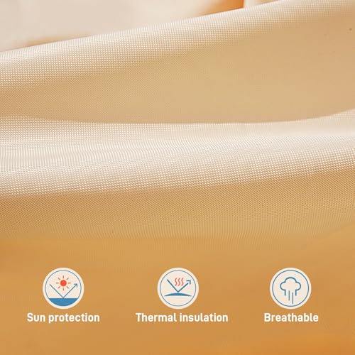 Voile d'ombrage imperméable 3x4m pour pergola et terrasse café - 8