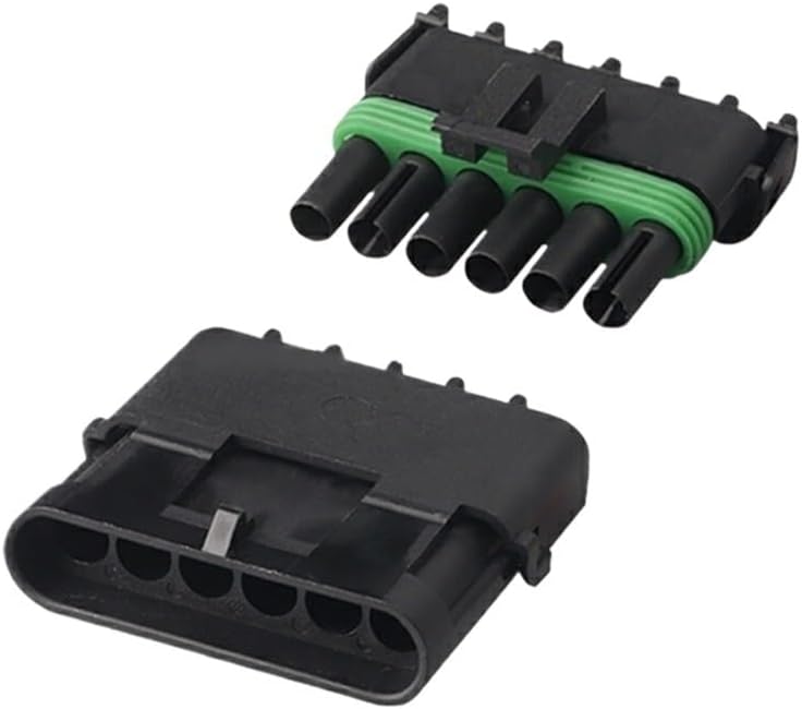5 Sets Weather Pack 6 pin Way Male Female Automotive Electrical Connectors 12015799 12010975(Male and Female)