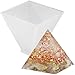 Funshowcase Pyramid Resin Epoxy Mold for Jewelry, Polymer Clay, Soap Making, Cabochon Gemstone Crafting Projects